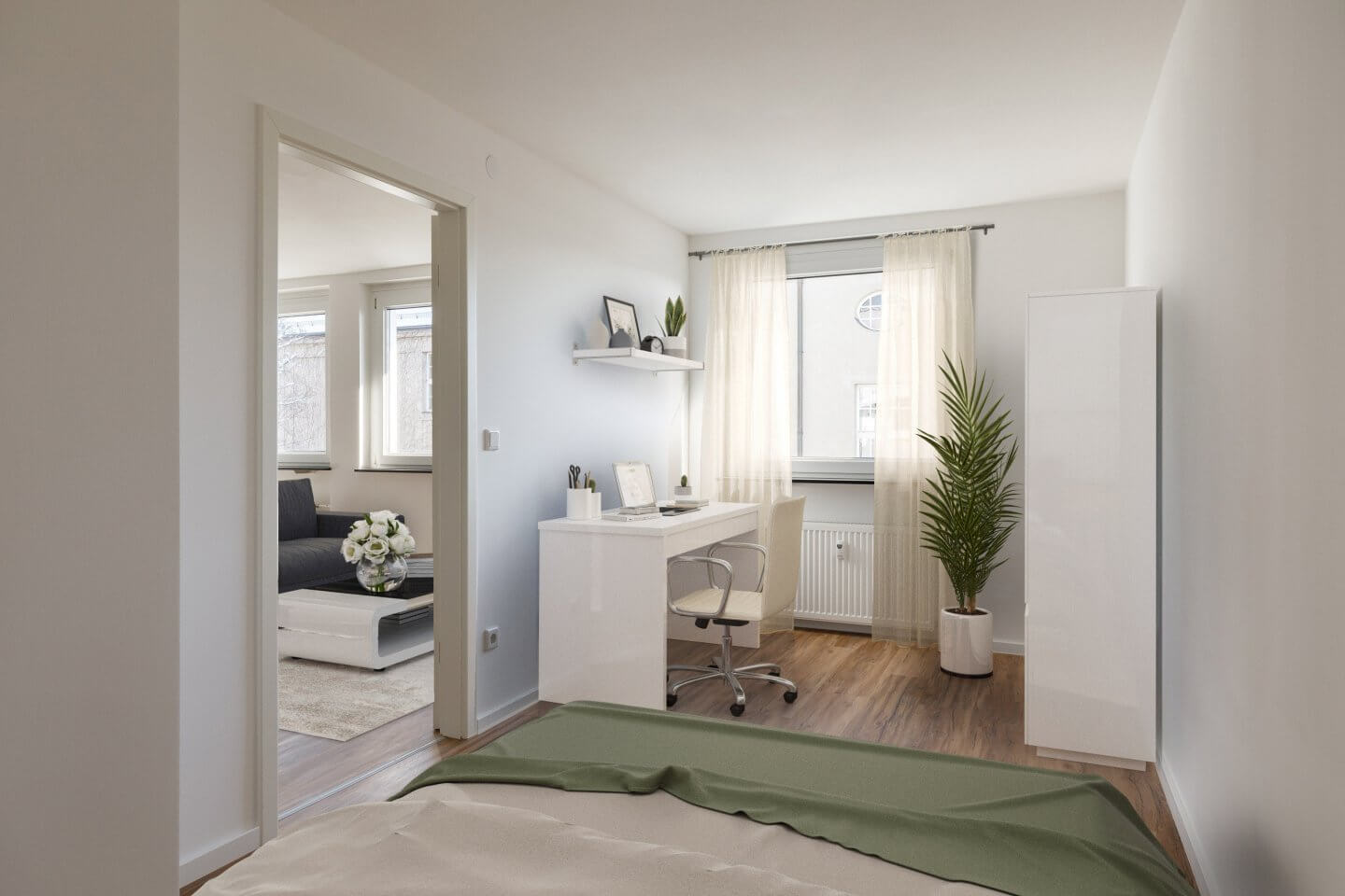 Home-Office Staging: Rein digital © Offenblende (nachher)