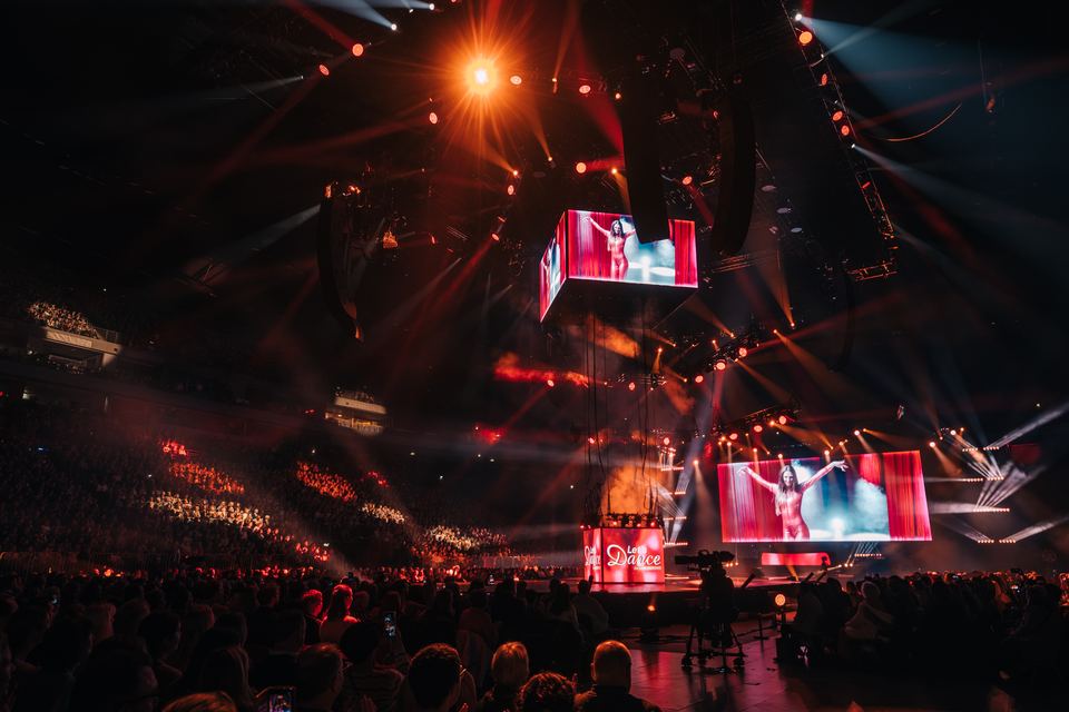 Eventfotograf in der Lanxess Arena Köln bei der Let's-Dance-Produktion von Satis&FY