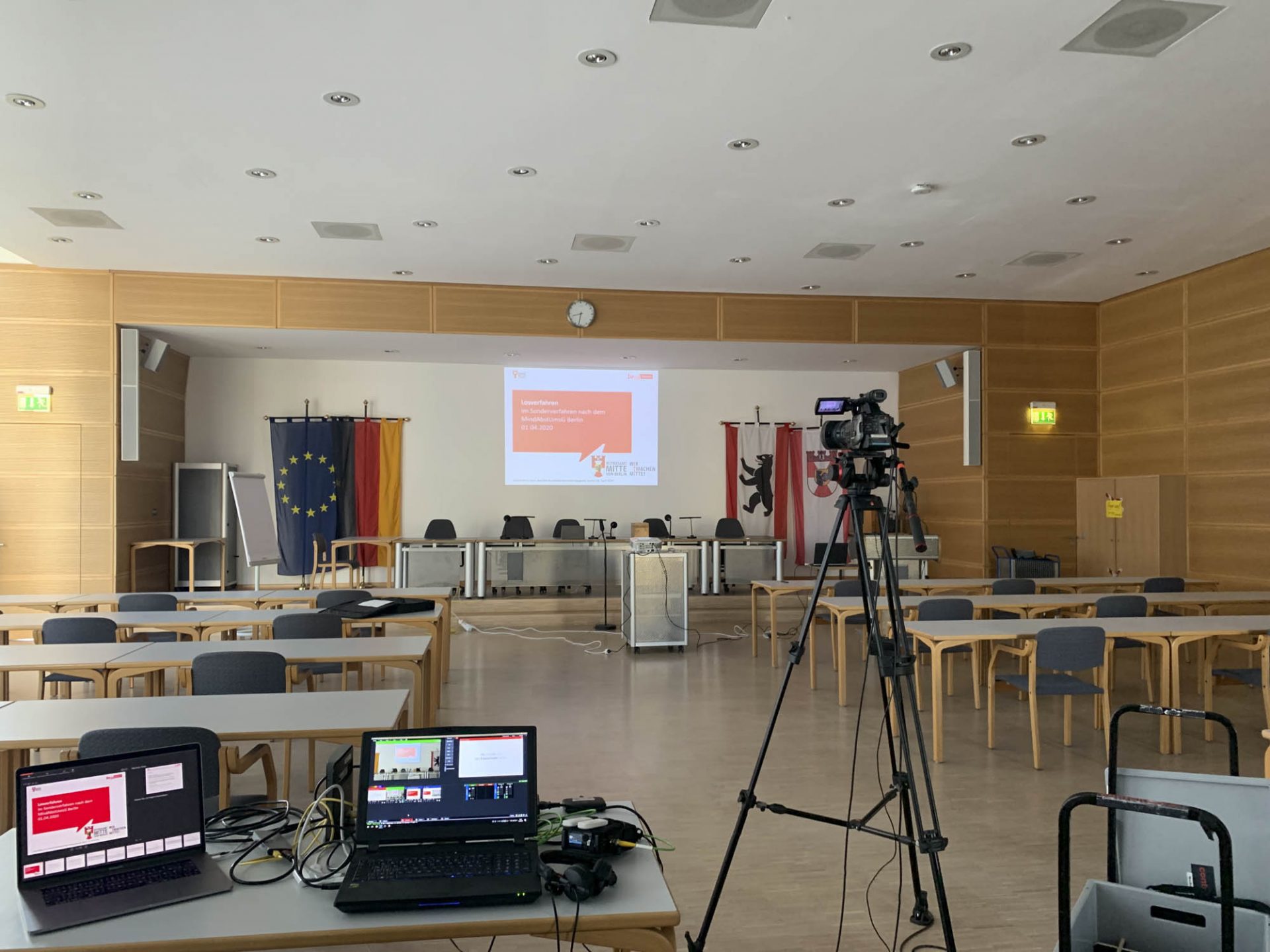 Live-Stream Videoproduktion für das Bezirksamt Berlin-Mitte