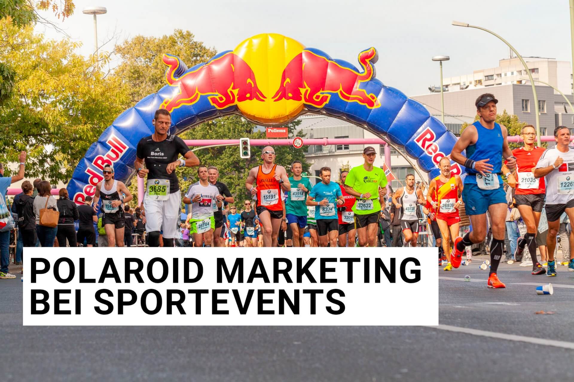 Sport Marathon Promotion mit Polaroid Fotos